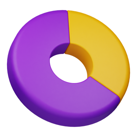 Doughnut Chart  3D Icon