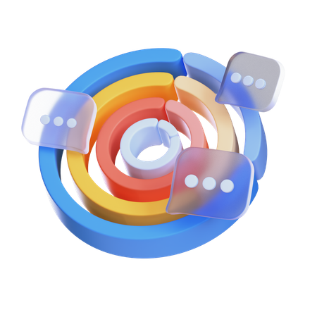 Doughnut Chart  3D Icon