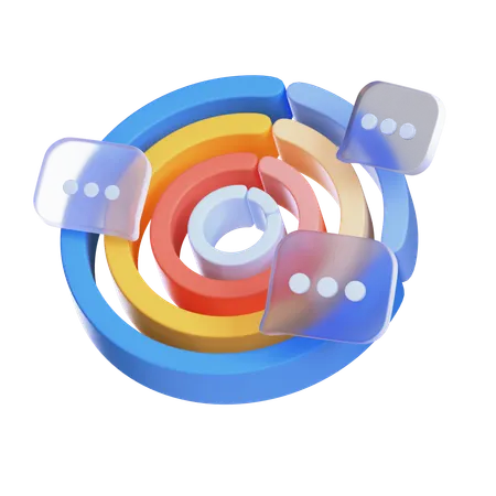 Doughnut Chart  3D Icon