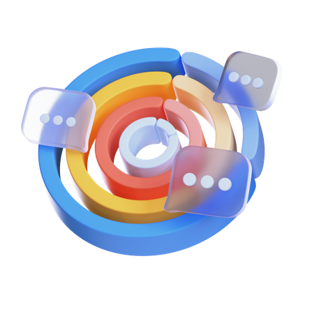 Doughnut Chart  3D Icon