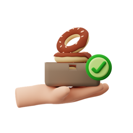 Doughnut Delivery  3D Icon