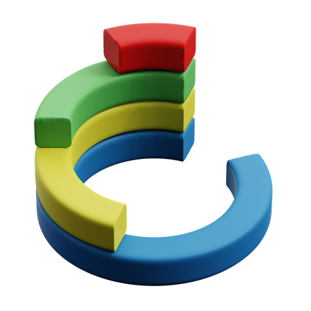 Doughnut Graph  3D Icon