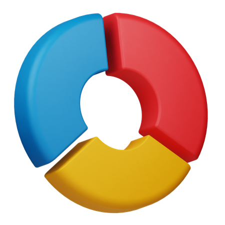 Doughnut Ring Chart  3D Icon