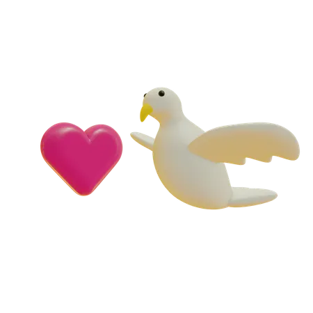 Dove  3D Icon