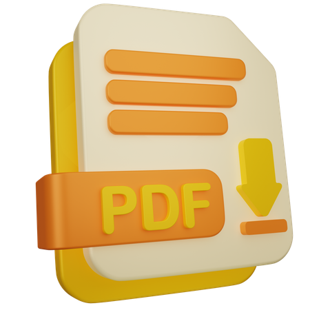 Dowload Pdf File  3D Icon