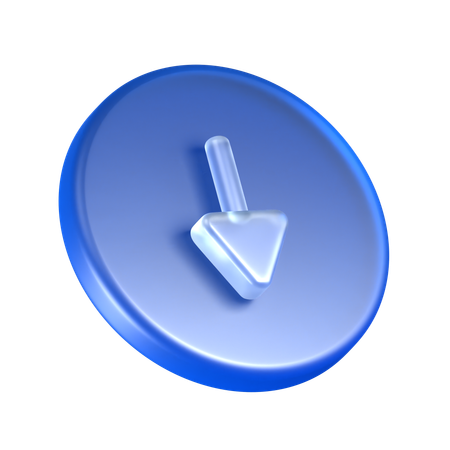 Vers le bas  3D Icon