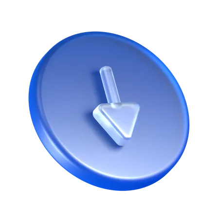 Down  3D Icon