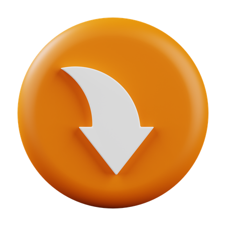 Down  3D Icon