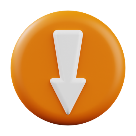Down  3D Icon