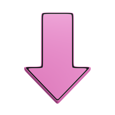 Down arrow  3D Icon