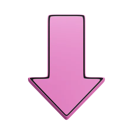 Down arrow  3D Icon