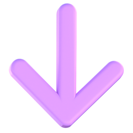Down Arrow  3D Icon