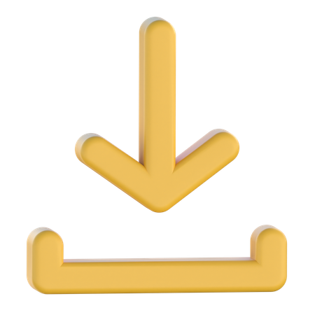 下矢印  3D Icon