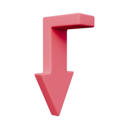 아래쪽 화살표  3D Icon