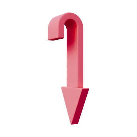 아래쪽 화살표  3D Icon