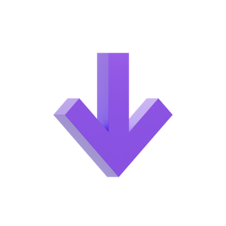Down Arrow  3D Icon