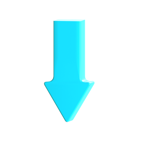 Down Arrow  3D Icon