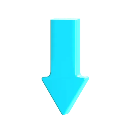 Down Arrow  3D Icon