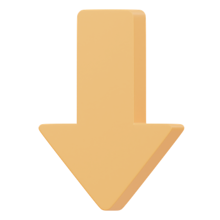 Down Arrow  3D Icon