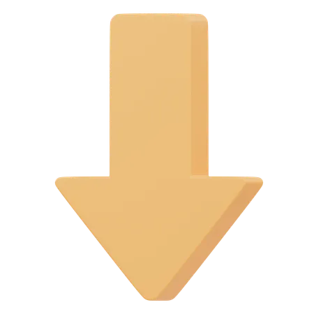 Down Arrow  3D Icon