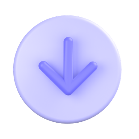 Down-arrow  3D Icon