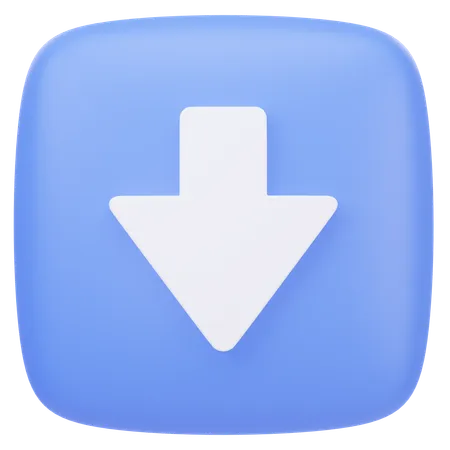 Down Arrow  3D Icon