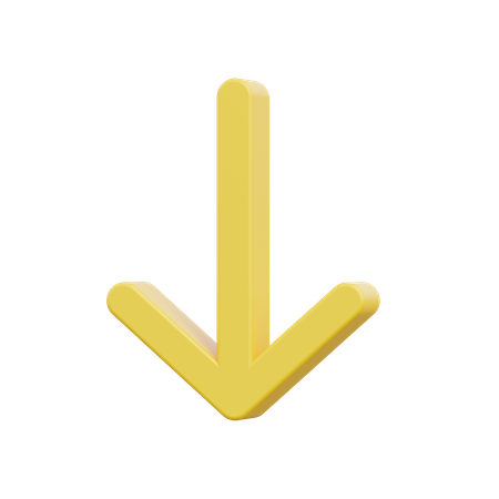 Down arrow  3D Icon