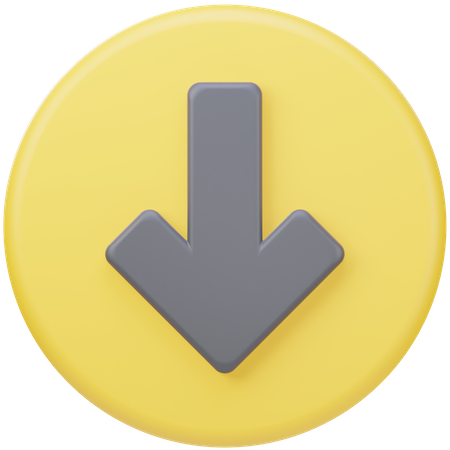 Down Arrow  3D Icon