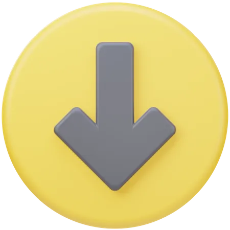 Down Arrow  3D Icon