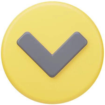 Down Arrow  3D Icon