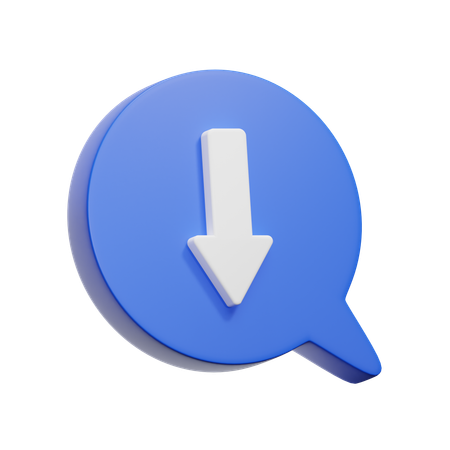 Down Arrow  3D Icon