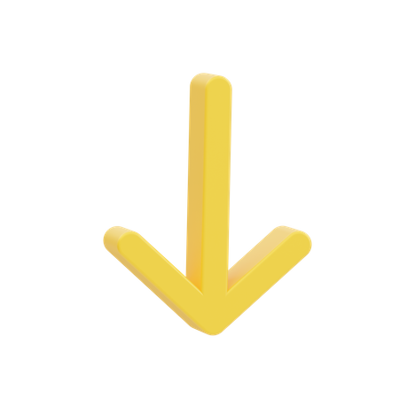 Down arrow  3D Icon