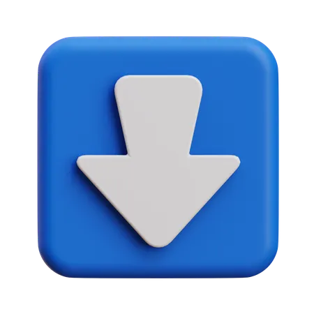 Down Arrow  3D Icon
