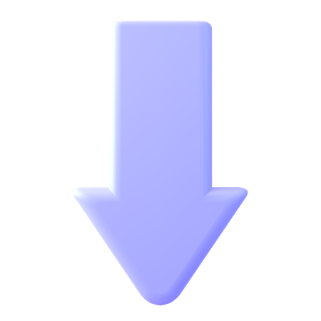 Down Arrow  3D Icon