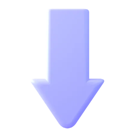 Down Arrow  3D Icon