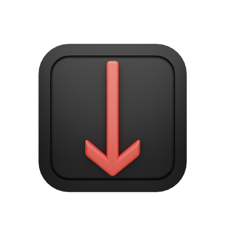 Down Arrow  3D Icon