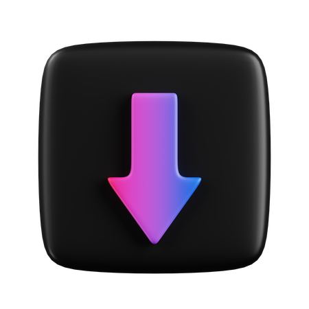 Down Arrow  3D Icon