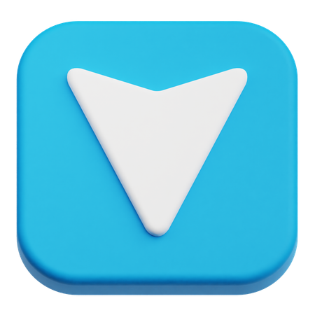 Down Arrow  3D Icon