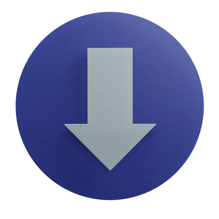 Down Arrow  3D Icon