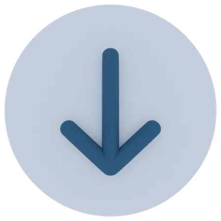 Down Arrow  3D Icon