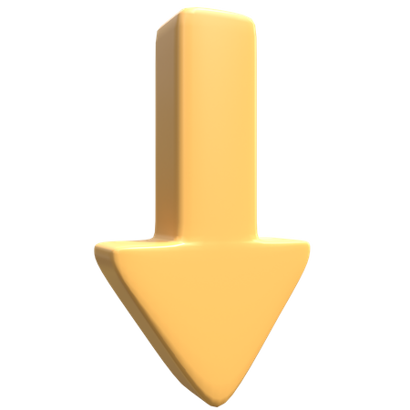 Down Arrow  3D Icon