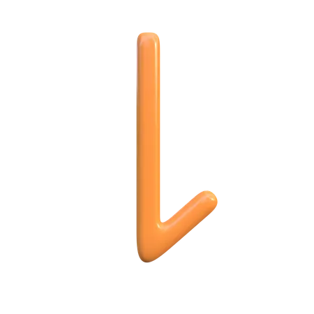 Down Arrow  3D Icon