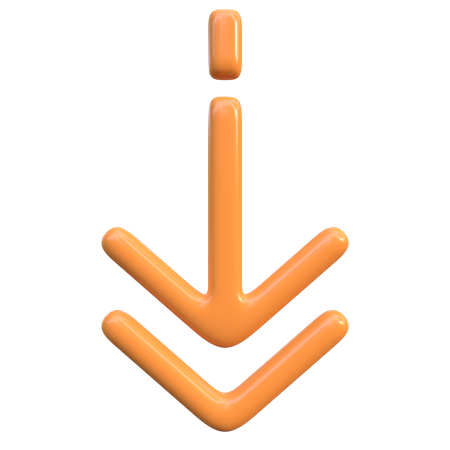 Down Arrow  3D Icon