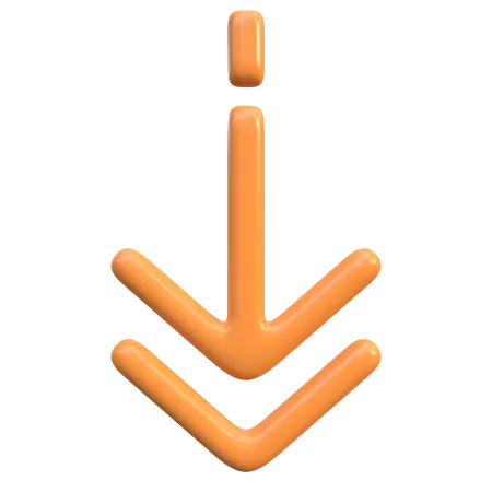 Down Arrow  3D Icon