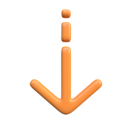 Down Arrow  3D Icon