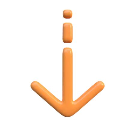 Down Arrow  3D Icon