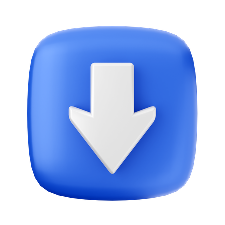 Down Arrow  3D Icon