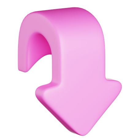 Down Arrow  3D Icon