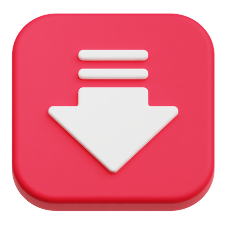 Down Arrow  3D Icon
