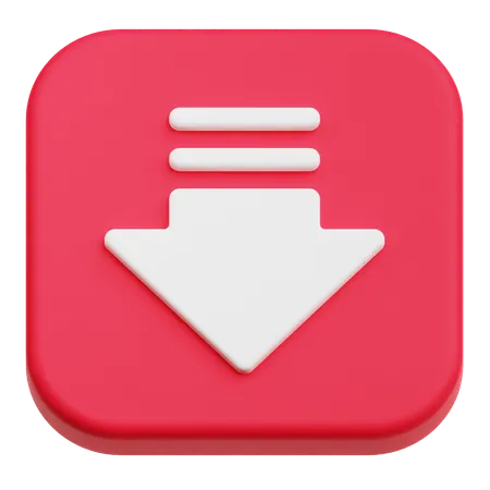Down Arrow  3D Icon
